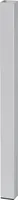 Tarrox Tischbein vierkant 87 cm 50 x 50 mm, silber