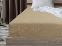Frottee-Bettlaken 90 x 200 cm, beige