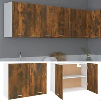 vidaXL Hängeschrank Räuchereiche 80x31x60 cm Holzwerkstoff
