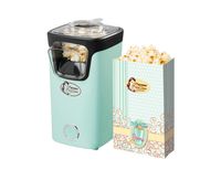 Bestron Popcornmaker, Turbo-Popcorn in unter 2 Minuten, Popcornmaschine mit Heißlufttechnologie, inkl. 10x Popcorntüten & integrierten Messbecher, Sweet Dreams Kollektion, Farbe: Grün