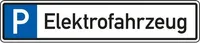 Dreifke® Schild I Parkplatzreservierungsschild Elektrofahrzeug, ohne Befestig...