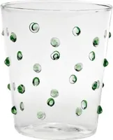 Zafferano Partybecher, grünes Glas, 45 cl, Set mit 6 Glasstücken