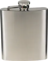 MFH Flachmann Flasche Edelstahl 225ml chrom matt Taschenflasche