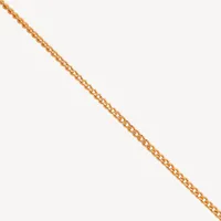 Halskette 45 cm - Gold 375 - Panzerkette - rosé
