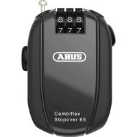 Abus Combiflex StopOver 65 Black Schloss-Stahlkabel