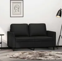 2-Sitzer-Sofa Schwarz 120 cm Kunstleder 359328