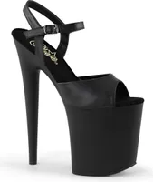 FLAMINGO-809 Damen Sandale von Pleaser, Schwarz Matt , EU 42, US 12