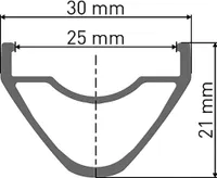 Felge DT Swiss EX 471 27.5" schwarz 584-25 VL 6,5mm 32 Loch