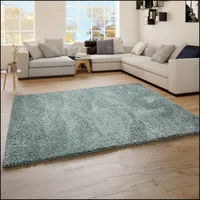 TT Home Teppich Wohnzimmer Hochflor Einfarbiges Design Modern Flauschig Größe 100x200 cm