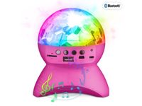 PartyFunLights Bluetooth Partylautsprecher mit Lichteffekten und 600 mAh Akku pink