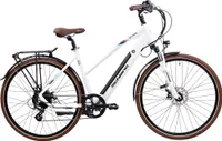 Schiano Voke Pedelec 28 Zoll Trekking E Bike Damen oder Herren 160-170 cm Trekkingrad 8 Gang 418 Wh Elektro Fahrrad weiß