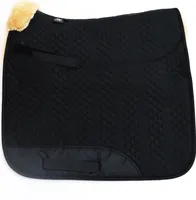 Engel Stable Engel - Lammfell Schabracke, schwarz / med./natur / Dressur