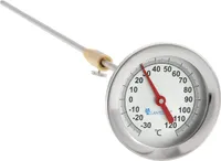 Räucher Thermometer 30cm Sonde Rücherschrank Räuchertonne Räucherbedarf analog