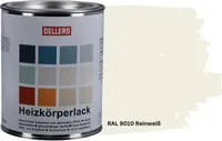 OELLERS Heizkörperlack DIY 1L RAL 9010 Reinweiß Heizungsfarbe Heizungslack Heizkörperfarbe