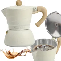 Classic Kaffeemaschine Kaffeekanne Für 3 Tassen Kaffee (150 Ml) Induktion Beige
