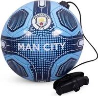 Manchester City FC - Tréninkový fotbalový míč "Skills" RD2666 (2) (Nebesky modrá/Návesně modrá/bílá)