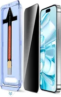 3x Blickschutz 9H Panzerglas für iPhone 16 Anti-Spy Privacy Staubfreie Installation echtes Tempered Glass Schutzglas Displayschutz Schutzfolie Screen-Protector