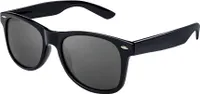 VeyRey-Sonnenbrille Polarisierung glänzend Nerd schwarz mit schwarzer Brille