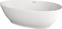 HOME DELUXE - freistehende Badewanne - DELIA, Weiß - Maße: ca. 180 x 90 x 58 cm - Füllmenge: 270 Liter, inkl. Überlaufschutz, Siphon und Verschluss I Spa, für 2 Personen