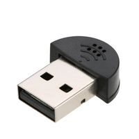 USB 2.0 Mini Mikrofon Mic Audio Adapter Treiber  fuer Laptop Desktop PC - Skype / MSN / VOIP / Voice Recognition Software