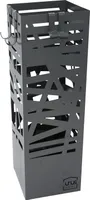 UNUS® Regenschirmständer inkl Wasserauffangschale 4 Haken 16x16x49cm grau