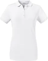 Russell - Dámske elastické polo tričko BC4665 (2XL) (Biela)