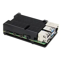 BerryBase Armor Gehäuse für Raspberry Pi 4, schwarz