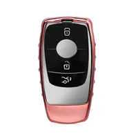 kwmobile Autoschlüssel Hülle kompatibel mit BMW Display Key Autoschlüssel -  Hardcover Schutzhülle Schlüsselhülle Cover Rallystreifen Sidelines Rot