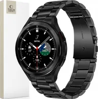 Tech-Protect Edelstahl Samsung Galaxy Watch 4 / 5 / 5 Pro / 6 / 7 / Fe Schwarz