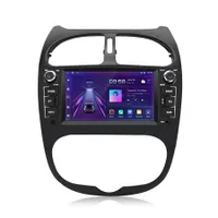 Radio samochodowe CarPlay Android Auto do Peugeot 206 (2001-2016) - sterowanie przyciskami, ekran dotykowy, USB, GPS, Bluetooth, sterowanie z kierownicy
