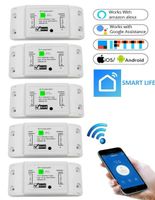 5 STÜCKE | Wifi WLAN Switch Smart Schalter für Alexa APP-Steuerung 2200W