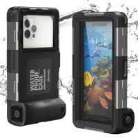Wasserdichte Schutzhülle Tech Protect Universal Diving case für Smartphone von 4,7" max. 6.7", Schwarz