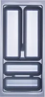ORGA-BOX I Besteckeinsatz grau 217 x 474 mm für 30 cm Schrankbreite