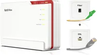 FRITZ!Box COMPUTER SYSTEMS router bezprzewodowy 2.5 Gigabit Ethernet Trójzakresowy (2,4 GHz/5 GHz/6 GHz) Biały