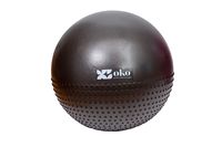 Rutschfester Gymnastikball - 55cm - Dunkelgrau - Ideal für Fitnesstrainings, Yoga und Pilates ! Neue OKO Reihe