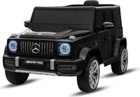 Elektrisches Kinderauto Mercedes G Neu, Schwarz, Original lizenziert, Batteriebetrieben, Öffnende Türen, Einzelsitz, 2x Motor, Lithiumbatterie, 2,4 GHz Fernbedienung, Hinterradfederung, Sanftes Anfahren