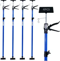 CCLIFE 4 Stk. Deckenstütze Montagestütze Einhandstütze 115-290 cm Belastbar Bis 30 kg