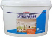 Wilckens 5l Latexová farba pololesklá biela Farba na stenu Interiérová farba Exteriérová farba