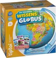 Hra Ravensburger tiptoi 00107 - Interaktívny vedomostný glóbus - vzdelávací glóbus pre deti od 7 rokov, vzdelávací glóbus pre chlapcov a dievčatá, pre 1 až 4 hráčov