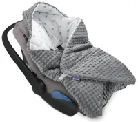 Grey Stars & Grey Minky Decke für Kindersitz