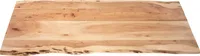 Tischplatte Baumkante Akazie Natur 140 x 60 cm CURT