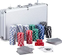 relaxační pokerový kufřík s 300 laserovými žetony