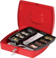 Geldkassette - 325 x 235 x 85mm, rot