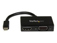 STARTECH.COM Travel Audio / Video Adapter - 2-in-1 Mini DisplayPort zu HDMI oder VGA Konverter