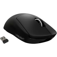 Logitech Pro X Superlight kabellose Gaming-Maus, waga 63 g, czujnik LightSpeed Hero 25K DPI, kolor czarny