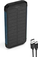 ANSMANN Solar Powerbank 10000mAh, Outdoor Ladegerät, mit Taschenlampe