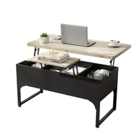 TWSOUL Couchtisch Couchtisch, höhenverstellbar, Mit Stauraum 100 cm * 50 cm * (48,5-61,5 cm) ( L*B*H)