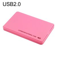 USB 2.0 2.5 Zoll SATA EXTERNAL HDD SSD Mobile Festplatten -Fahrkasten für PC-Rosa-Größen: USB2.0