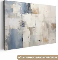MuchoWow® - Leinwandbilder - Aquarell - Abstrakt - Kunst, Wandbild, Wanddeko Bilder Wohnzimmer, 120x80 cm