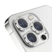 INF Kameraschutz mit Strasssteinen im 2er-Pack Silber iPhone 13/13 Mini